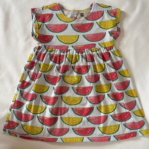 Tea Collection Watermelon Slice Dress - Red and Yellow